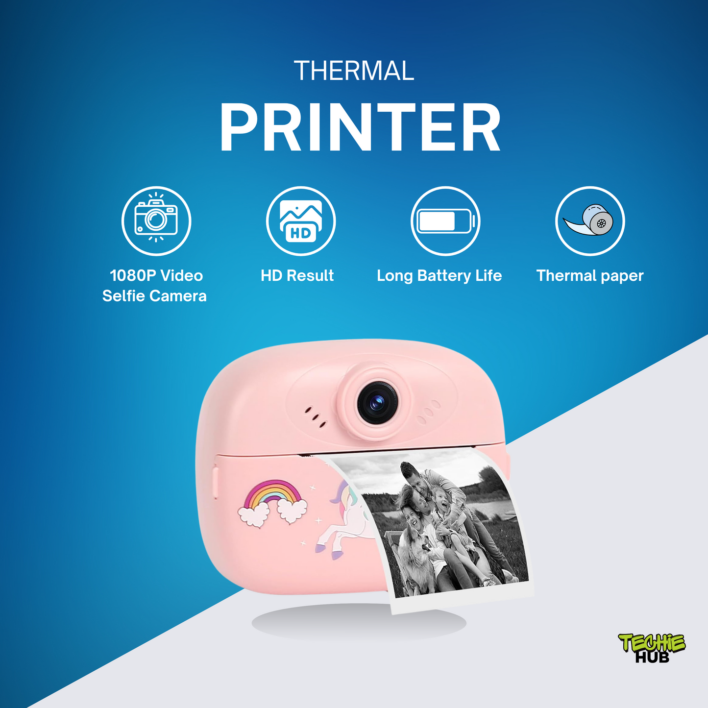 Howear thermal printer 1080P Video Selfie Camera