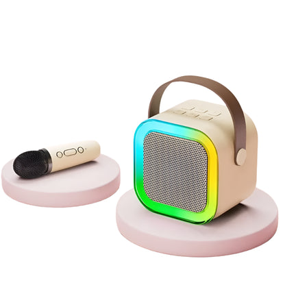 K12 Mini Wireless Speaker with Dual Microphones & RGB Lights