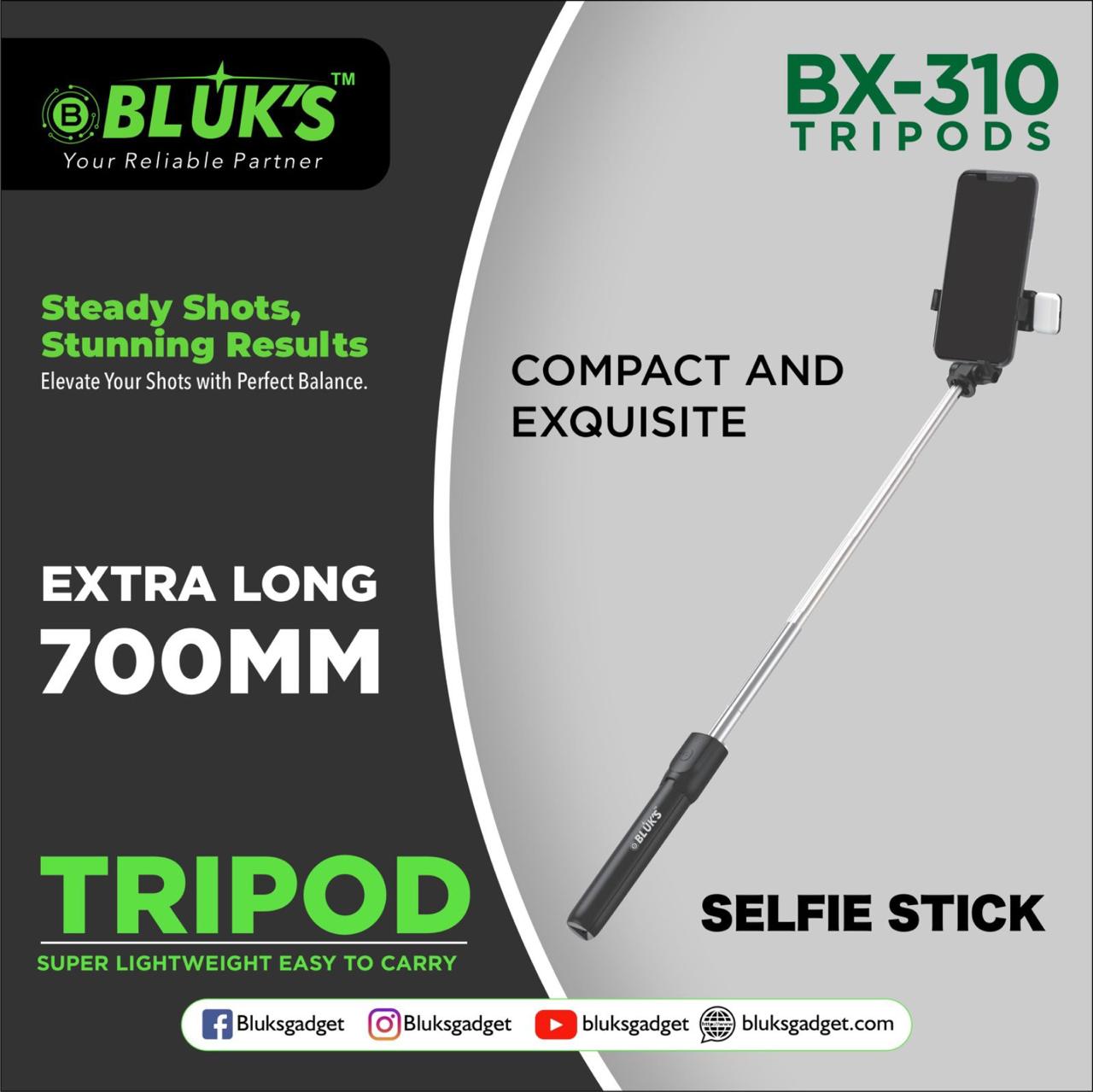 TRIPODS BX-310 (1 YEAR WARRANTY)